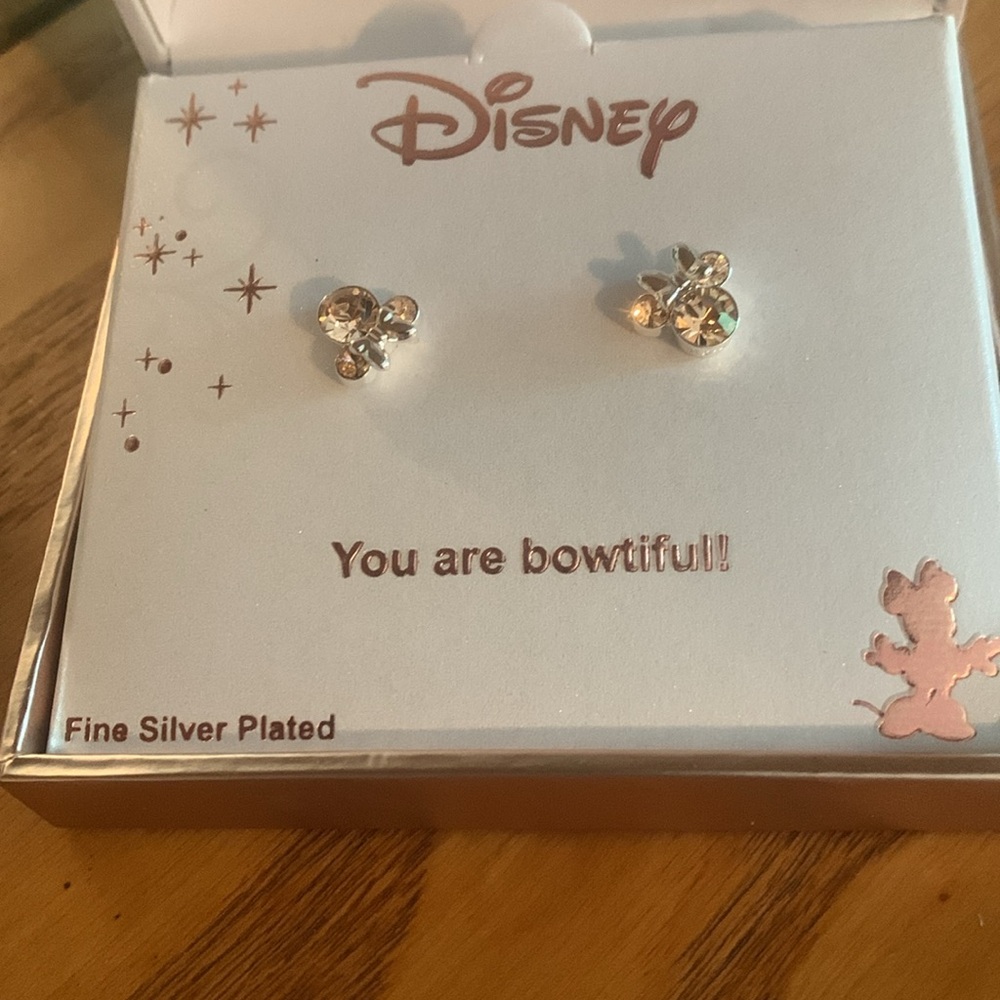 Disney Silver Mickey Mouse Stud Earrings $50 - Picture 2 of 4